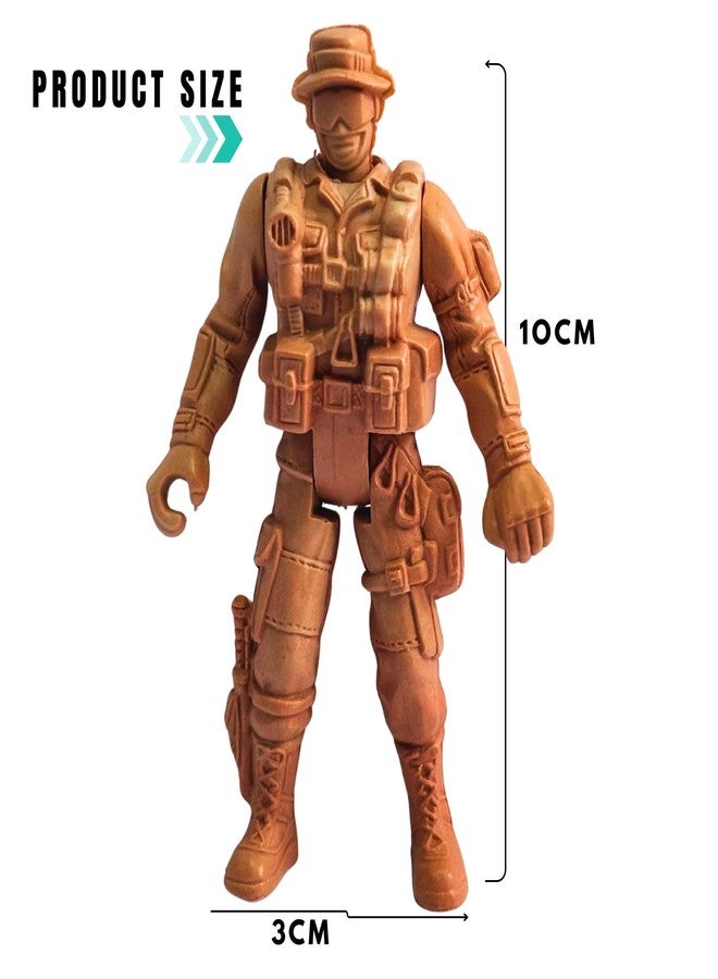 Mallexo Army Toys for Kids | 16 PCS Military Soldier Figurine Toys for Boys and Girls Realistic Army Men Battlefield Special Force Police Action Figure Birthday Gifts Education & Decoration Items - Image 2